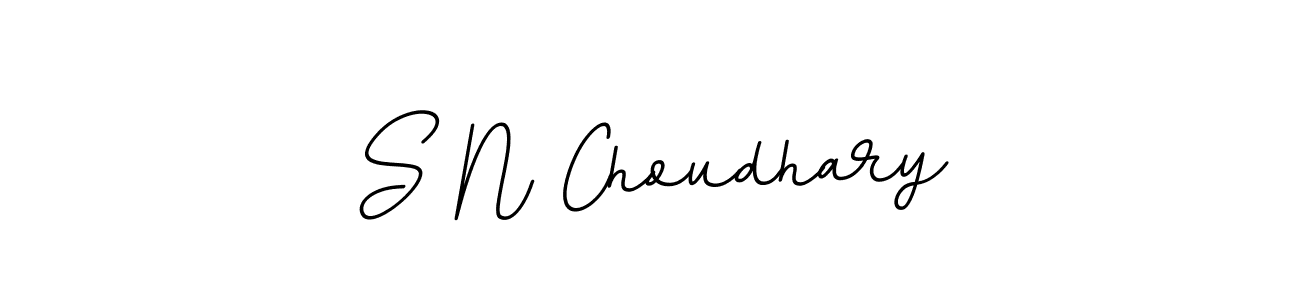 Use a signature maker to create a handwritten signature online. With this signature software, you can design (BallpointsItalic-DORy9) your own signature for name S N Choudhary. S N Choudhary signature style 11 images and pictures png