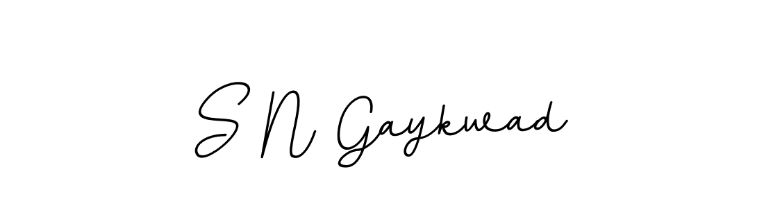 You should practise on your own different ways (BallpointsItalic-DORy9) to write your name (S N Gaykwad) in signature. don't let someone else do it for you. S N Gaykwad signature style 11 images and pictures png