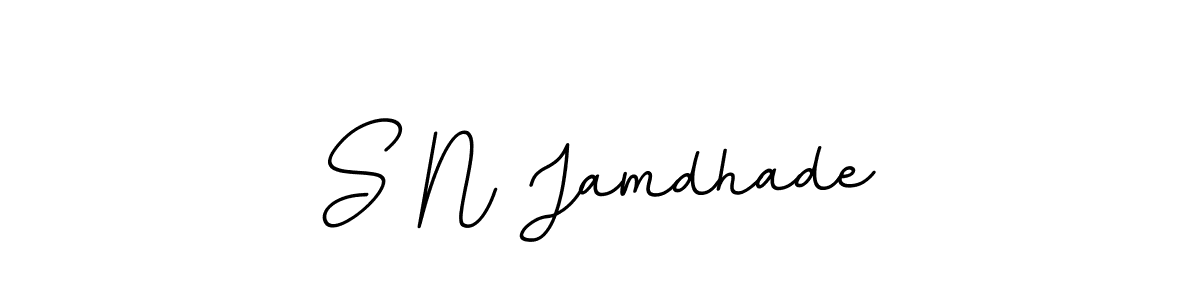 S N Jamdhade stylish signature style. Best Handwritten Sign (BallpointsItalic-DORy9) for my name. Handwritten Signature Collection Ideas for my name S N Jamdhade. S N Jamdhade signature style 11 images and pictures png