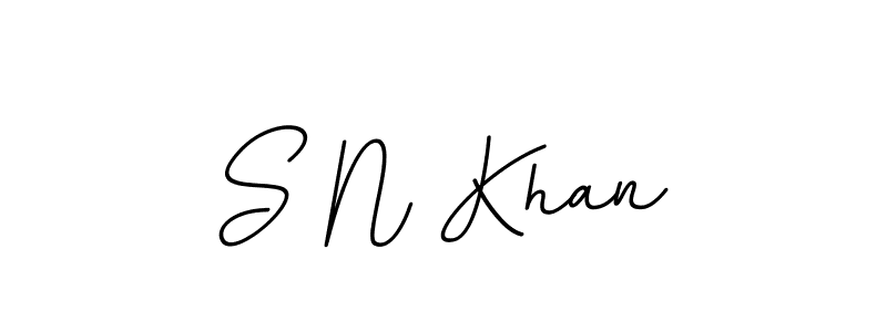 Make a beautiful signature design for name S N Khan. With this signature (BallpointsItalic-DORy9) style, you can create a handwritten signature for free. S N Khan signature style 11 images and pictures png