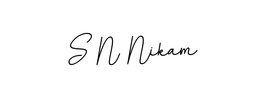 BallpointsItalic-DORy9 is a professional signature style that is perfect for those who want to add a touch of class to their signature. It is also a great choice for those who want to make their signature more unique. Get S N Nikam name to fancy signature for free. S N Nikam signature style 11 images and pictures png