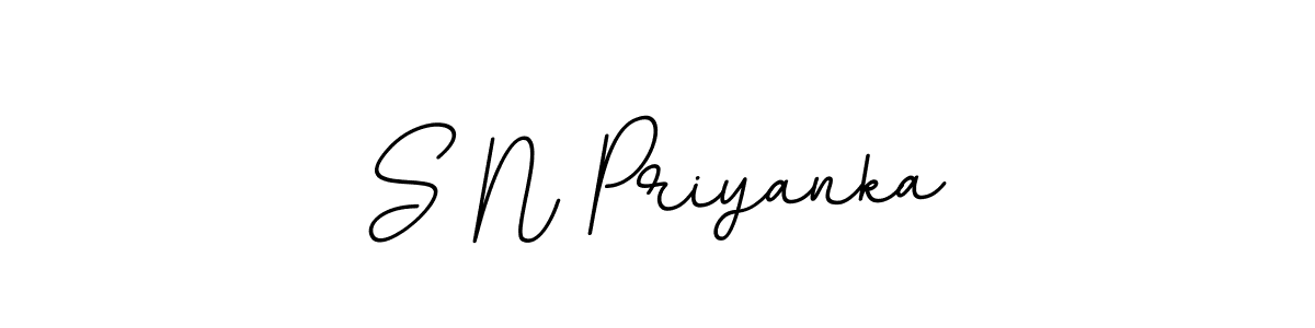 Use a signature maker to create a handwritten signature online. With this signature software, you can design (BallpointsItalic-DORy9) your own signature for name S N Priyanka. S N Priyanka signature style 11 images and pictures png