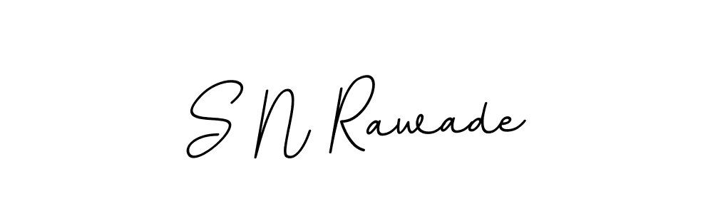 How to make S N Rawade name signature. Use BallpointsItalic-DORy9 style for creating short signs online. This is the latest handwritten sign. S N Rawade signature style 11 images and pictures png