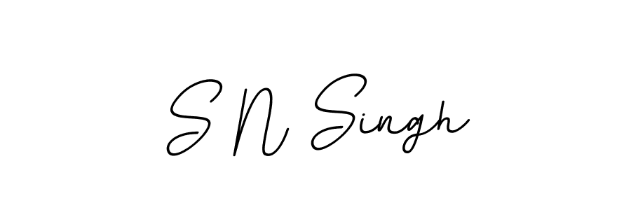 You should practise on your own different ways (BallpointsItalic-DORy9) to write your name (S N Singh) in signature. don't let someone else do it for you. S N Singh signature style 11 images and pictures png