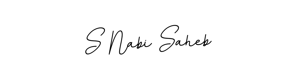 You should practise on your own different ways (BallpointsItalic-DORy9) to write your name (S Nabi Saheb) in signature. don't let someone else do it for you. S Nabi Saheb signature style 11 images and pictures png