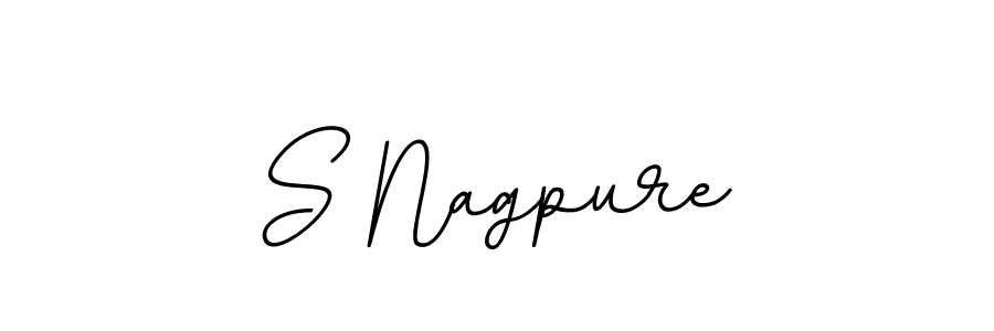 Design your own signature with our free online signature maker. With this signature software, you can create a handwritten (BallpointsItalic-DORy9) signature for name S Nagpure. S Nagpure signature style 11 images and pictures png