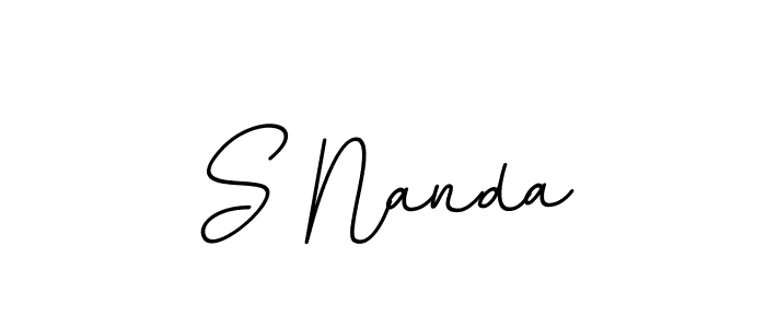 How to make S Nanda signature? BallpointsItalic-DORy9 is a professional autograph style. Create handwritten signature for S Nanda name. S Nanda signature style 11 images and pictures png