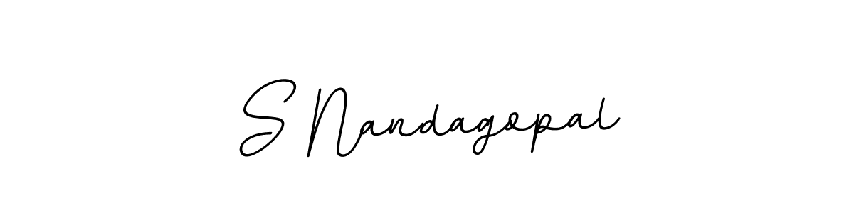 Also we have S Nandagopal name is the best signature style. Create professional handwritten signature collection using BallpointsItalic-DORy9 autograph style. S Nandagopal signature style 11 images and pictures png