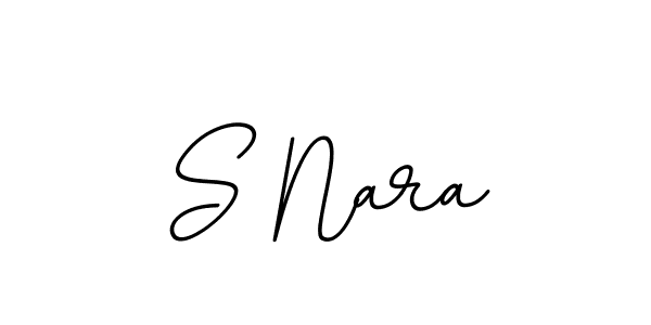 Make a beautiful signature design for name S Nara. With this signature (BallpointsItalic-DORy9) style, you can create a handwritten signature for free. S Nara signature style 11 images and pictures png