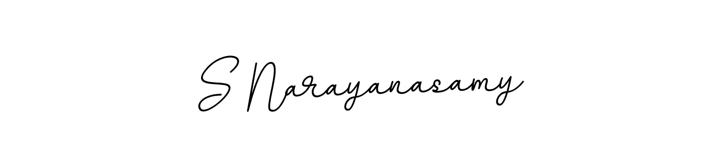 Make a beautiful signature design for name S Narayanasamy. With this signature (BallpointsItalic-DORy9) style, you can create a handwritten signature for free. S Narayanasamy signature style 11 images and pictures png