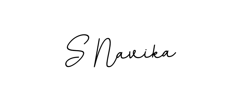 Make a beautiful signature design for name S Navika. With this signature (BallpointsItalic-DORy9) style, you can create a handwritten signature for free. S Navika signature style 11 images and pictures png