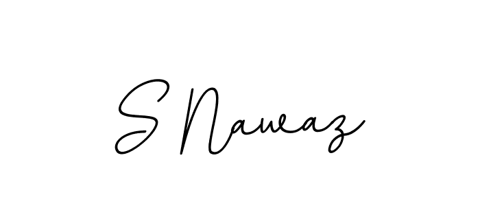 S Nawaz stylish signature style. Best Handwritten Sign (BallpointsItalic-DORy9) for my name. Handwritten Signature Collection Ideas for my name S Nawaz. S Nawaz signature style 11 images and pictures png