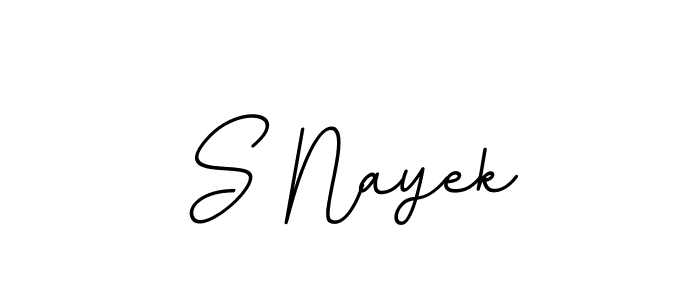 How to make S Nayek name signature. Use BallpointsItalic-DORy9 style for creating short signs online. This is the latest handwritten sign. S Nayek signature style 11 images and pictures png