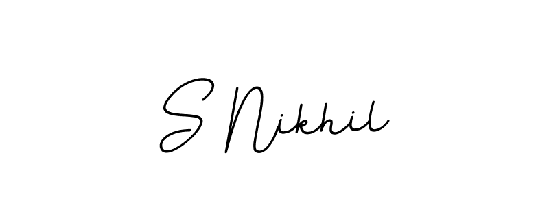 It looks lik you need a new signature style for name S Nikhil. Design unique handwritten (BallpointsItalic-DORy9) signature with our free signature maker in just a few clicks. S Nikhil signature style 11 images and pictures png