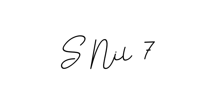 This is the best signature style for the S Nil 7 name. Also you like these signature font (BallpointsItalic-DORy9). Mix name signature. S Nil 7 signature style 11 images and pictures png