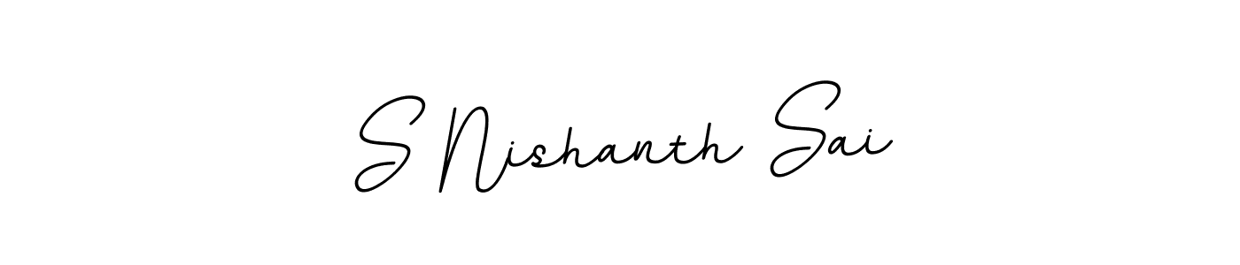 Also we have S Nishanth Sai name is the best signature style. Create professional handwritten signature collection using BallpointsItalic-DORy9 autograph style. S Nishanth Sai signature style 11 images and pictures png