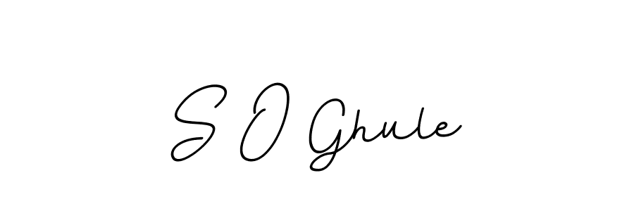 S O Ghule stylish signature style. Best Handwritten Sign (BallpointsItalic-DORy9) for my name. Handwritten Signature Collection Ideas for my name S O Ghule. S O Ghule signature style 11 images and pictures png