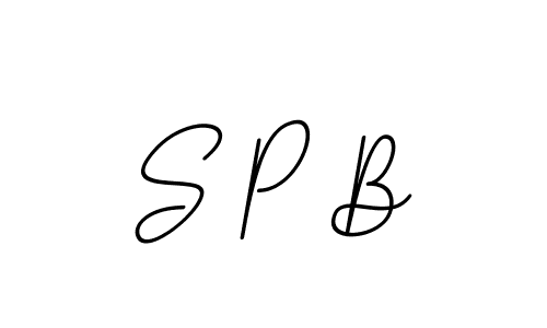 Use a signature maker to create a handwritten signature online. With this signature software, you can design (BallpointsItalic-DORy9) your own signature for name S P B. S P B signature style 11 images and pictures png