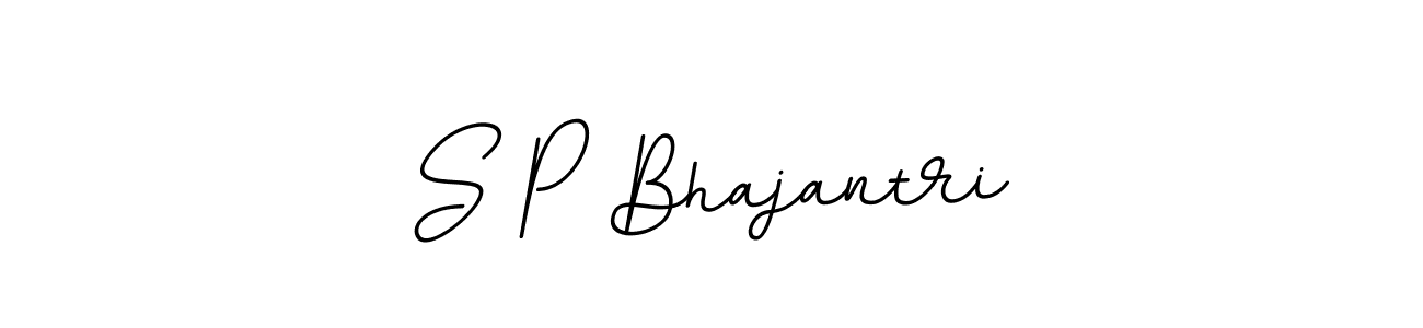 How to make S P Bhajantri name signature. Use BallpointsItalic-DORy9 style for creating short signs online. This is the latest handwritten sign. S P Bhajantri signature style 11 images and pictures png