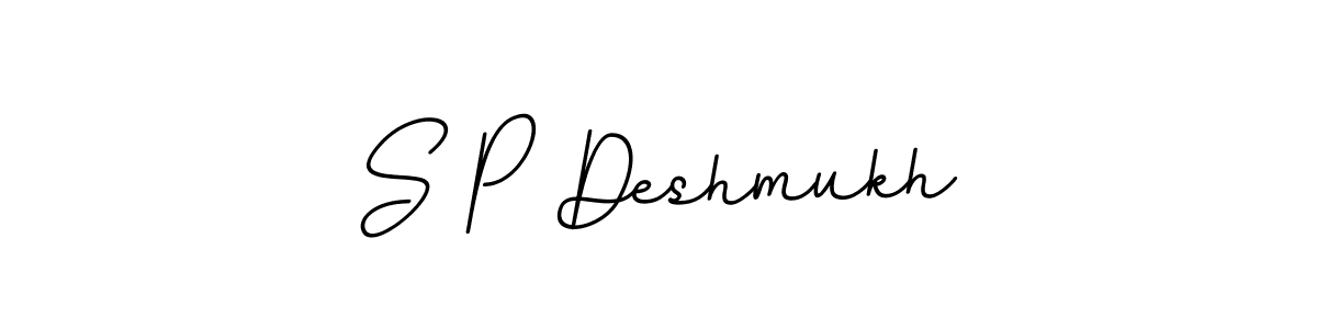 Design your own signature with our free online signature maker. With this signature software, you can create a handwritten (BallpointsItalic-DORy9) signature for name S P Deshmukh. S P Deshmukh signature style 11 images and pictures png