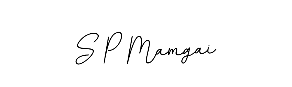 How to make S P Mamgai name signature. Use BallpointsItalic-DORy9 style for creating short signs online. This is the latest handwritten sign. S P Mamgai signature style 11 images and pictures png