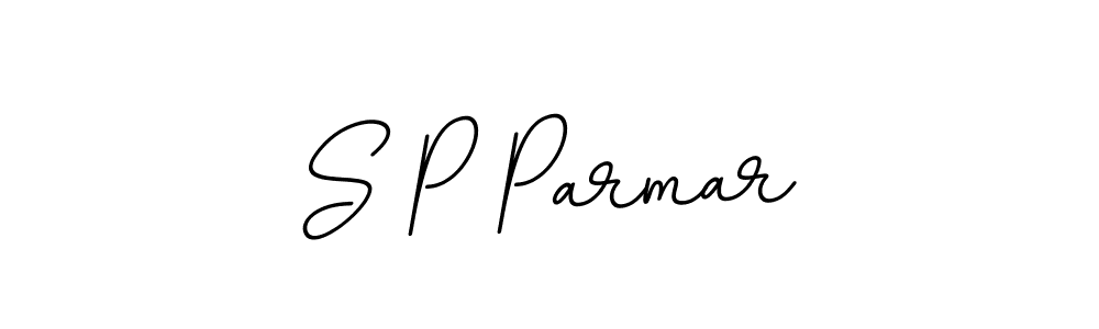 Make a beautiful signature design for name S P Parmar. With this signature (BallpointsItalic-DORy9) style, you can create a handwritten signature for free. S P Parmar signature style 11 images and pictures png