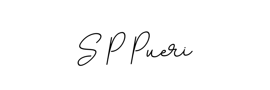 S P Pueri stylish signature style. Best Handwritten Sign (BallpointsItalic-DORy9) for my name. Handwritten Signature Collection Ideas for my name S P Pueri. S P Pueri signature style 11 images and pictures png