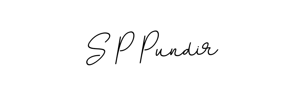 How to make S P Pundir name signature. Use BallpointsItalic-DORy9 style for creating short signs online. This is the latest handwritten sign. S P Pundir signature style 11 images and pictures png