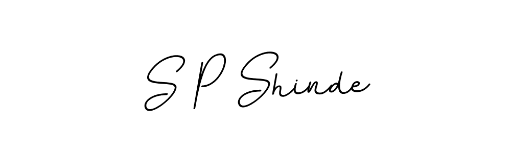 Create a beautiful signature design for name S P Shinde. With this signature (BallpointsItalic-DORy9) fonts, you can make a handwritten signature for free. S P Shinde signature style 11 images and pictures png
