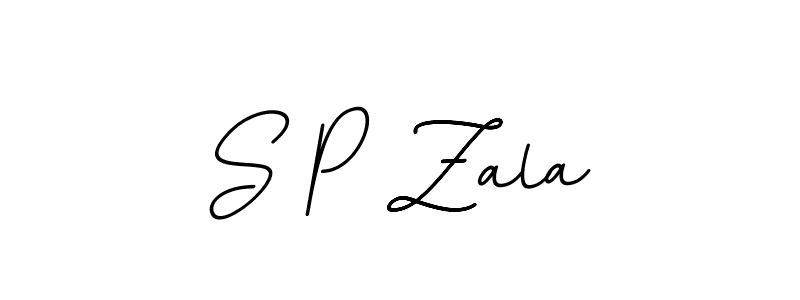 if you are searching for the best signature style for your name S P Zala. so please give up your signature search. here we have designed multiple signature styles  using BallpointsItalic-DORy9. S P Zala signature style 11 images and pictures png