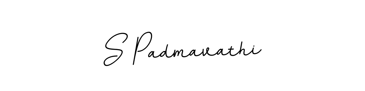 Create a beautiful signature design for name S Padmavathi. With this signature (BallpointsItalic-DORy9) fonts, you can make a handwritten signature for free. S Padmavathi signature style 11 images and pictures png