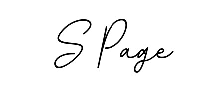 Looking for an artistic signature for S Page? The BallpointsItalic-DORy9 calligraphy style gives a sophisticated flow suitable for business cards and emails. S Page signature style 11 images and pictures png
