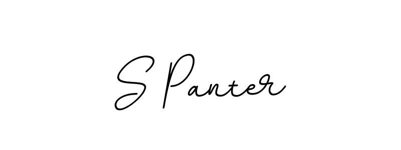 How to make S Panter name signature. Use BallpointsItalic-DORy9 style for creating short signs online. This is the latest handwritten sign. S Panter signature style 11 images and pictures png