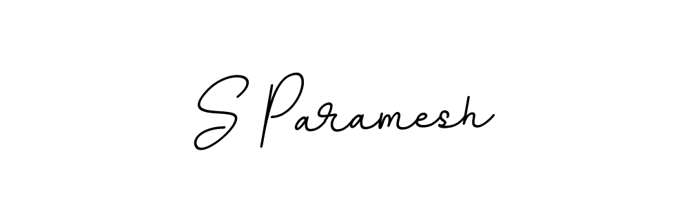 The best way (BallpointsItalic-DORy9) to make a short signature is to pick only two or three words in your name. The name S Paramesh include a total of six letters. For converting this name. S Paramesh signature style 11 images and pictures png