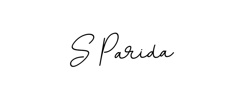 How to make S Parida name signature. Use BallpointsItalic-DORy9 style for creating short signs online. This is the latest handwritten sign. S Parida signature style 11 images and pictures png