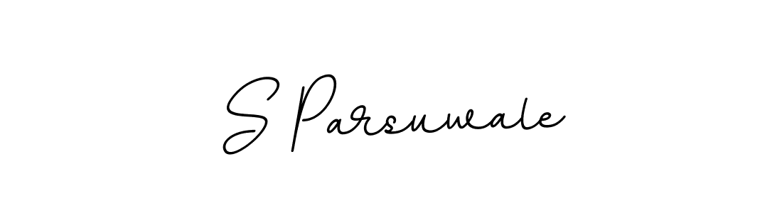 Design your own signature with our free online signature maker. With this signature software, you can create a handwritten (BallpointsItalic-DORy9) signature for name S Parsuwale. S Parsuwale signature style 11 images and pictures png