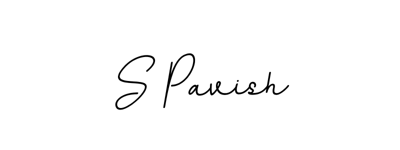 Make a beautiful signature design for name S Pavish. With this signature (BallpointsItalic-DORy9) style, you can create a handwritten signature for free. S Pavish signature style 11 images and pictures png