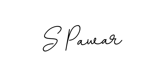 Create a beautiful signature design for name S Pawar. With this signature (BallpointsItalic-DORy9) fonts, you can make a handwritten signature for free. S Pawar signature style 11 images and pictures png