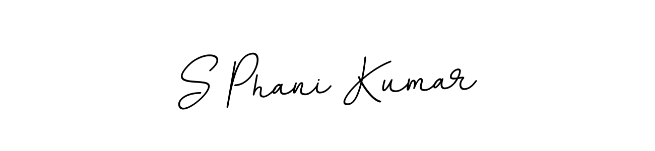 You should practise on your own different ways (BallpointsItalic-DORy9) to write your name (S Phani Kumar) in signature. don't let someone else do it for you. S Phani Kumar signature style 11 images and pictures png