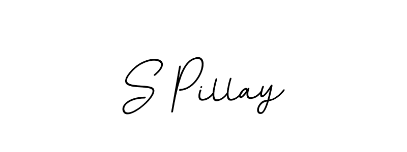 How to make S Pillay name signature. Use BallpointsItalic-DORy9 style for creating short signs online. This is the latest handwritten sign. S Pillay signature style 11 images and pictures png