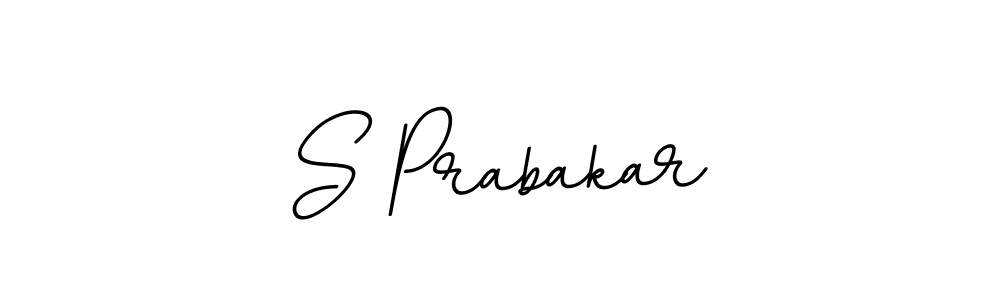 Make a beautiful signature design for name S Prabakar. With this signature (BallpointsItalic-DORy9) style, you can create a handwritten signature for free. S Prabakar signature style 11 images and pictures png