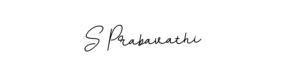 Make a beautiful signature design for name S Prabavathi. With this signature (BallpointsItalic-DORy9) style, you can create a handwritten signature for free. S Prabavathi signature style 11 images and pictures png