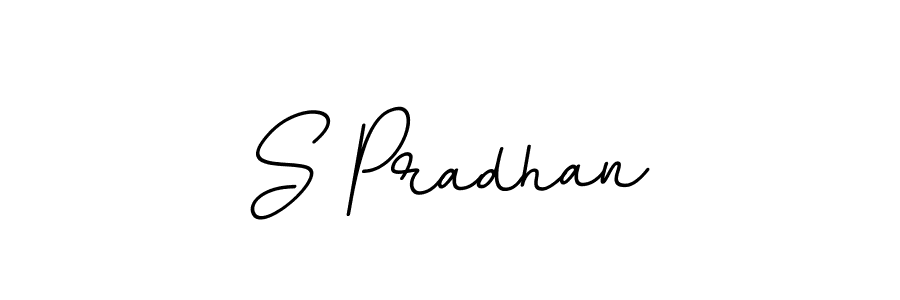 You should practise on your own different ways (BallpointsItalic-DORy9) to write your name (S Pradhan) in signature. don't let someone else do it for you. S Pradhan signature style 11 images and pictures png