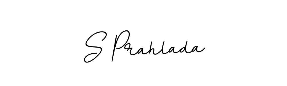 Design your own signature with our free online signature maker. With this signature software, you can create a handwritten (BallpointsItalic-DORy9) signature for name S Prahlada. S Prahlada signature style 11 images and pictures png