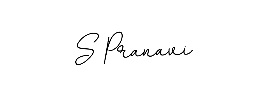 Make a beautiful signature design for name S Pranavi. With this signature (BallpointsItalic-DORy9) style, you can create a handwritten signature for free. S Pranavi signature style 11 images and pictures png