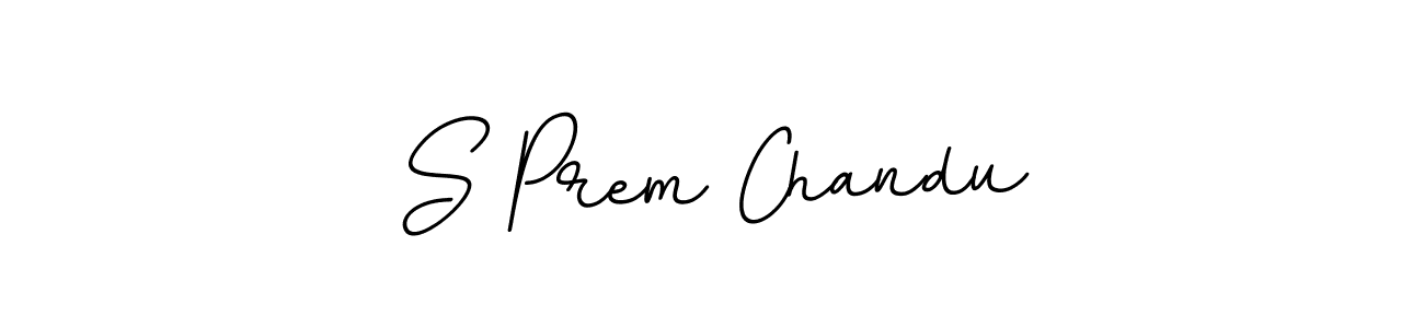 Make a beautiful signature design for name S Prem Chandu. With this signature (BallpointsItalic-DORy9) style, you can create a handwritten signature for free. S Prem Chandu signature style 11 images and pictures png