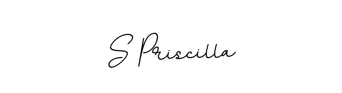 S Priscilla stylish signature style. Best Handwritten Sign (BallpointsItalic-DORy9) for my name. Handwritten Signature Collection Ideas for my name S Priscilla. S Priscilla signature style 11 images and pictures png