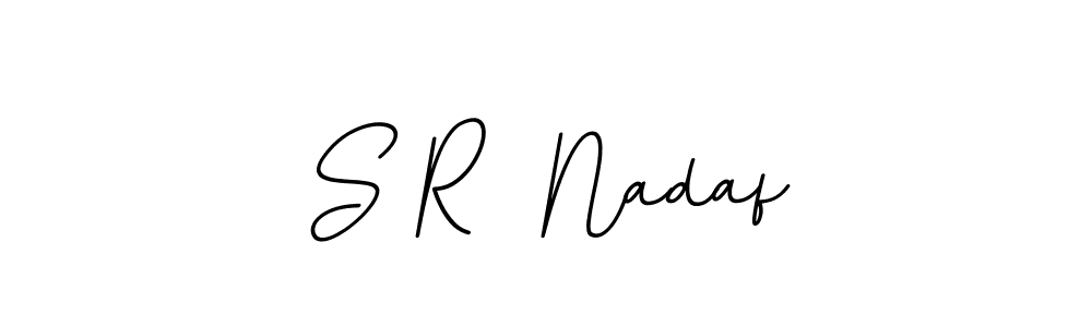 Similarly BallpointsItalic-DORy9 is the best handwritten signature design. Signature creator online .You can use it as an online autograph creator for name S R  Nadaf. S R  Nadaf signature style 11 images and pictures png