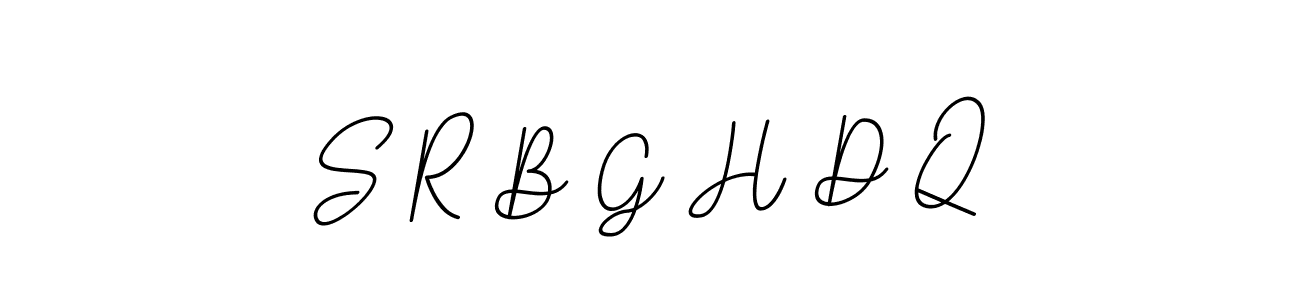 if you are searching for the best signature style for your name S R B G H D Q. so please give up your signature search. here we have designed multiple signature styles  using BallpointsItalic-DORy9. S R B G H D Q signature style 11 images and pictures png