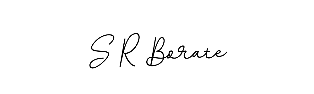 Create a beautiful signature design for name S R Borate. With this signature (BallpointsItalic-DORy9) fonts, you can make a handwritten signature for free. S R Borate signature style 11 images and pictures png